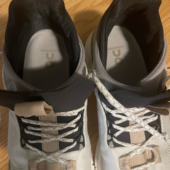 On Running Black and White Sneakers with Cushioned Sole - Picture 6 of 9